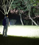 Thumbnail 4 of Акумулаторна LED ЛЕД диодна лампа бяла светлина + аварийна синя и червена презареждаема със соларен панел