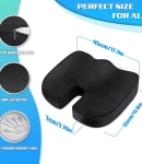 Thumbnail 3 of Ортопедична анатомична възглавница за сядане за седалка офис или столче за кола с мемори пяна против болки в гърба и кръста