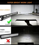 Thumbnail 5 of 51 См 162W Едноредов Мощен Диоден LED Лед Бар 54 Led Ултра Тънък Халоген Лампа Прожектор 12V 24V Автомобил АТВ Джип 4х4 Offroad Камион и др.