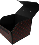 Thumbnail 3 of Луксозен кожен органайзер за багажник сгъваема кутия за съхранение 40x30x30 см