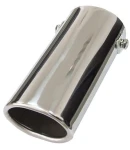 Thumbnail 1 of Универсален накрайник за ауспух на автомобил, 30-50мм, Дължина 15см, Хром