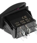 Thumbnail 4 of Копче Бутон За Вграждане за тромба клаксон 12V - 24V Надпис HORN Червена Светлина