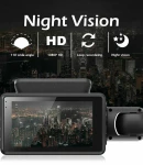 Thumbnail 3 of Авторегистратор видeорегистратор записваща видеокамера за автомобил Full HD 1080P 2 камери + 32 GB Micro SD Card карта с памет 85 x 50 mm