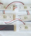 Thumbnail 3 of 12V Диоден 4 LED ЛЕД Маркер габарит токос светлина за камиони бус ван ремарке каравана - 110 мм х 40 мм - бял MAR030