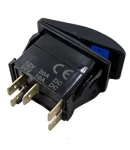 Thumbnail 2 of Копче, Бутон, За Вграждане, за LED Лед Бар, Халоген, Светлини, 12V - 24V, Надпис  ROOF LED LIGHT BAR , Синя Светлина