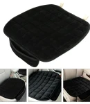 Thumbnail 3 of Черен универсален предпазен плюшен калъф подложка протектор за седалка на автомобил от противоплъзгащa текстилна материя 50 х 50 cm