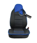 Thumbnail 4 of Авто Тапицерия Калъфи за Предни Седалки - Синьо и Черно - Еко Кожа и Текстил