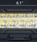 Thumbnail 4 of 15.5 cm 93W Диоден Прожектор Супер Мощен Халоген Led Bar Лед Бар Бяла Комбиниранa Светлина 12V - 24V За АТВ SUF Джип 4х Offroad Камион