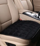 Thumbnail 1 of Черен универсален предпазен плюшен калъф подложка протектор за седалка на автомобил от противоплъзгащa текстилна материя 50 х 50 cm