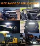 Thumbnail 6 of 51 См 162W Едноредов Мощен Диоден LED Лед Бар 54 Led Ултра Тънък Халоген Лампа Прожектор 12V 24V Автомобил АТВ Джип 4х4 Offroad Камион и др.