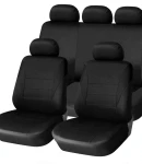 Thumbnail 3 of Универсална тапицерия, пълен комплект калъфи за предни и задни цели седалки,текстил в черно