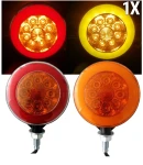 Thumbnail 9 of 1 брой ЛЕД LED габарит за огледало ОБЕЦИ за камион 12-24V Scania Сканиа Volvo Волво MAN МАН DAF ДАФ Mercedes Мерцедес с ефект Неон Neon в оранжево-червено