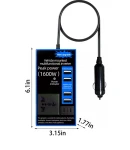 Thumbnail 3 of Мултифункционален Инвертор преобразувател на напрежение от 12V на 220V - 1600W