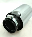Thumbnail 2 of Универсален накрайник за ауспух на автомобил, 38-57мм, Дължина 14.5см, Хром
