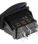 Thumbnail 12 of Копче, Бутон, За Вграждане, за LED Лед Бар, Халоген, Светлини, 12V - 24V, Надпис  ROOF LED LIGHT BAR , Синя Светлина