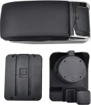 Thumbnail 7 of Подлакътник барче за VW Golf V MK5, VI MK6, VW Jetta V MK5 - Еко кожа – Черен