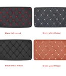 Thumbnail 7 of Универсален кожен калъф подложка за подлакътник на автомобил 29 cm x 17 cm черно със син шев