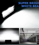 Thumbnail 8 of 15.5 cm 93W Диоден Прожектор Супер Мощен Халоген Led Bar Лед Бар Бяла Комбиниранa Светлина 12V - 24V За АТВ SUF Джип 4х Offroad Камион