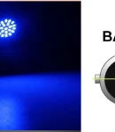 Thumbnail 1 of LED Лед Крушки, 22 SMD, BA15S 1156 (P21W), Срещуположни пинове (180°), Opposite, 12V, Синя Светлина