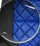 Thumbnail 2 of Универсален калъф за седалка на камион - релефен - еко кожа и текстил - Volvo, DAF, Man, Scania, Mercedes, Iveco - синьо с черно