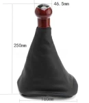 Thumbnail 2 of Tопка Скоростен Лост С Маншон, Кафява, Махагон, Кожен Кожух, Фолксваген Пасат Volkswagen VW Passat B5 B5.5 98-04, 5 скорости