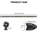 Thumbnail 2 of 78 см LED Лед Диоден Бар 13500 lm 270W Ултра Тънък, 12-24V Комбинирана Combo - Flood и Spot Светлина