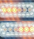 Thumbnail 2 of 24LED Лед Диоден 12-24V Габарит Маркер Токос с бяла светлина + аварийна блиц оранжева светлина мигаща за камион бус ван каравана платформа кемпер пътна помощ