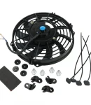 Thumbnail 4 of Универсален електрически вентилатор перка за радиатор – 9 инча (23 см), 12V, 80W, ABS и стомана, безшумен