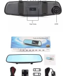 Thumbnail 10 of Авторегистратор видеорегистратор за автомобил с две камери предна и задна + огледало с монитор Full HD 1080P и 32 GB Micro SD Card карта с памет 12V - 24V