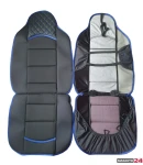 Thumbnail 6 of Комплект универсални калъфи за седалки на МПС - 2бр/к-т - черно със синьо