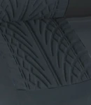 Thumbnail 5 of Комплект 2 + 1 тапицария/калъфи за бус/ван с шарка грайфер - текстил - черни - 5 части