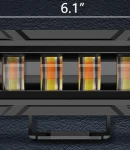 Thumbnail 6 of 15,5 cm 7Д Диоден Прожектор Супер Мощен Халоген Led Bar Лед Бар 40w Комбиниранa Бяла и Жълта Светлина 12V - 24V За АТВ SUF Джип 4х Offroad Камион