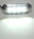Thumbnail 2 of Бял LED Габарит, Маркер, 4 диода, Хромирана рамка - 12V