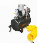 Thumbnail 3 of Преносим Компресор за помпане на гуми с маркуч – 12V, 15A, 3L, 150PSI, 60L/min