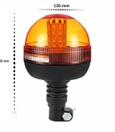 Thumbnail 2 of LED ЛЕД Аварийна, Сигнална Лампа, 40 Диода, 3 Режима На Светлина, Маяк, Буркан, Оранжева, Жълта, 12V - 24V, Е-Mark E9