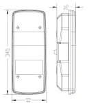 Thumbnail 2 of 1 брой Ляв Стоп, Задна светлина, 12V -24V, с 5 функции подходяща за Бус Камион Тир Ремарке Караванa