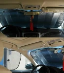 Thumbnail 11 of Автомобилен сенник за предно стъкло тип хармоника двулицев с вакуумно закрепване 140х70 cm