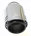 Thumbnail 5 of Нов Универсален Двоен Хромиран Накрайник За Ауспух За Автомобил 57 мм Диаметър