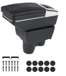 Thumbnail 1 of Подлакътник барче за Dacia Duster 2 II 2017–2024 - Еко кожа - Черен