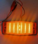 Thumbnail 2 of LED Лед Диодна лампа с оранжева аварийна блиц светлина мигаща 12V - 24V за Пътна помощ Селскостопански Машини платформа и Др.