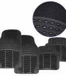 Thumbnail 1 of Комплект гумени черни автомобилни стелки предни и задни PVC Универсални 4 броя - STEL055
