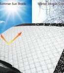 Thumbnail 12 of Термо сенник Покривало за предно стъкло на автомобил против сняг и слънце 150 x 95 см