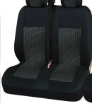 Thumbnail 4 of 2+1 Лукс Калъфи В Черно За Седалки за Mercedes Sprinter Vito Vw Crafter T5 Ford Transit Peugeot Iveco Премиум Плат