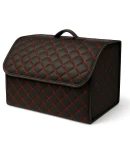 Thumbnail 2 of Луксозен кожен органайзер за багажник сгъваема кутия за съхранение 40x30x30 см