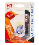 Thumbnail 1 of 1 брой халогенна крушка H3 Х3 12V 55W PK22S жълта светлина в блистер Xtreme Photon