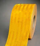 Thumbnail 2 of Светлоотразителна рефлекторна самозалепваща се лента фолио с висока фотометрична мощност 5 m x 5 cm жълта златна