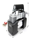 Thumbnail 4 of Компресор За Помпане На Гуми Двубутален Двуцилиндров Метален 12V 20A