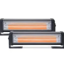 Thumbnail 5 of Комплект 2 Броя 16cm Сигнална Аварийна Блиц Маяк Led Бар Лампа Пътна Помощ Платформа 12V-24V 36W