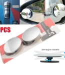 Thumbnail 1 of Комплект от 2 боя 360° допълнително широкоъгълно кръгло изпъкнало странично огледало за мъртва зона и обратно виждане