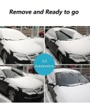 Thumbnail 4 of Термо сенник Покривало за предно стъкло на автомобил против сняг и слънце 150 x 95 см